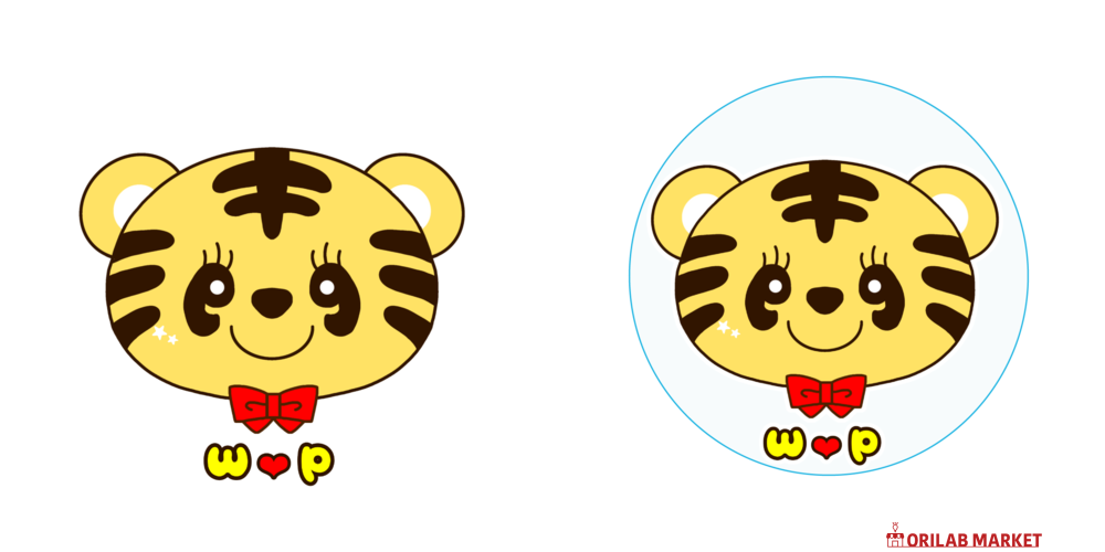 とらくん〜お顔ワンポイント〜アクリルコースター（丸）の商品購入