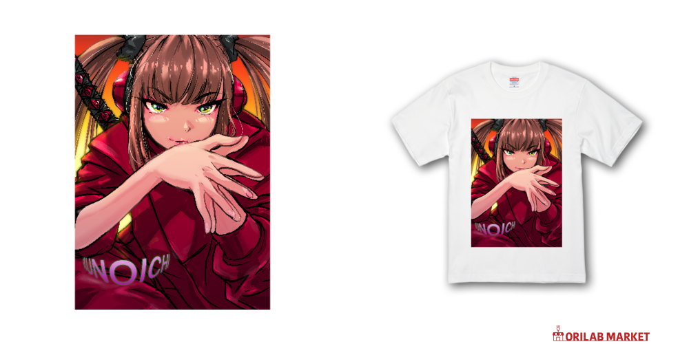 くノ一プレミアムTシャツの商品購入ページ｜クリエイターのオリジナル