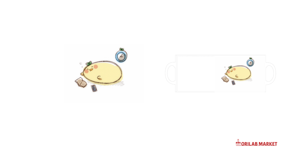ひよこっちゴロゴロ全面印刷マグカップの商品購入ページ｜クリエイター
