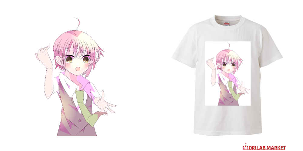ピンク Tシャツ｜みらい - オリラボマーケット