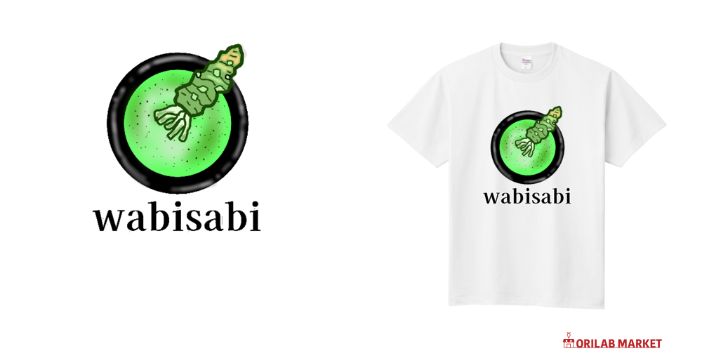 わびさび抹茶 Tシャツ｜抹茶 - オリラボマーケット