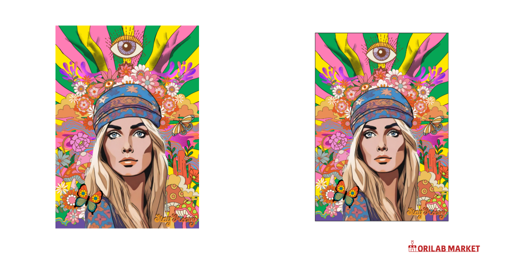60s hippie ポスター A1サイズの商品購入ページ｜クリエイターの