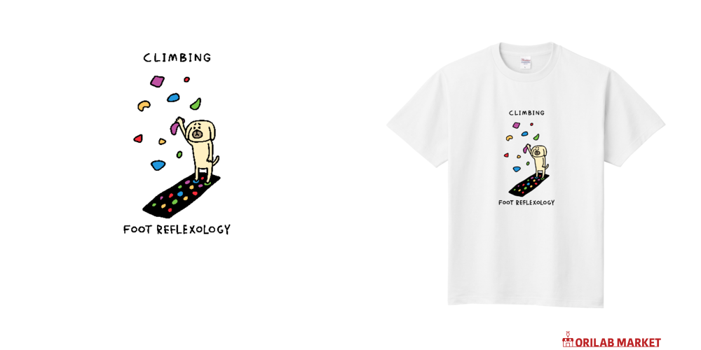 クライミング 足ツボもセット定番Tシャツの商品購入ページ