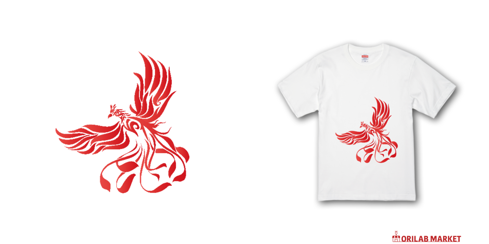 不死鳥フェニックスのマークプレミアムTシャツの商品購入ページ