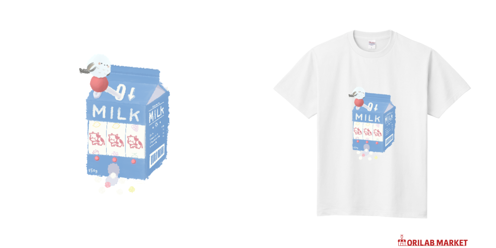 ミルクスロット ～金平糖～ Tシャツ｜ハルア - オリラボマーケット