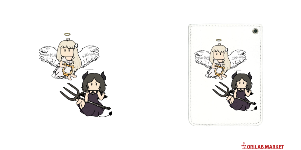 シーグラスアート 天使ちゃんと悪魔ちゃん♪お取り置き中です(⋆ᴗ͈ˬᴗ͈)” シーグラスアート 天使ちゃんと悪魔ちゃんお取り置き中です