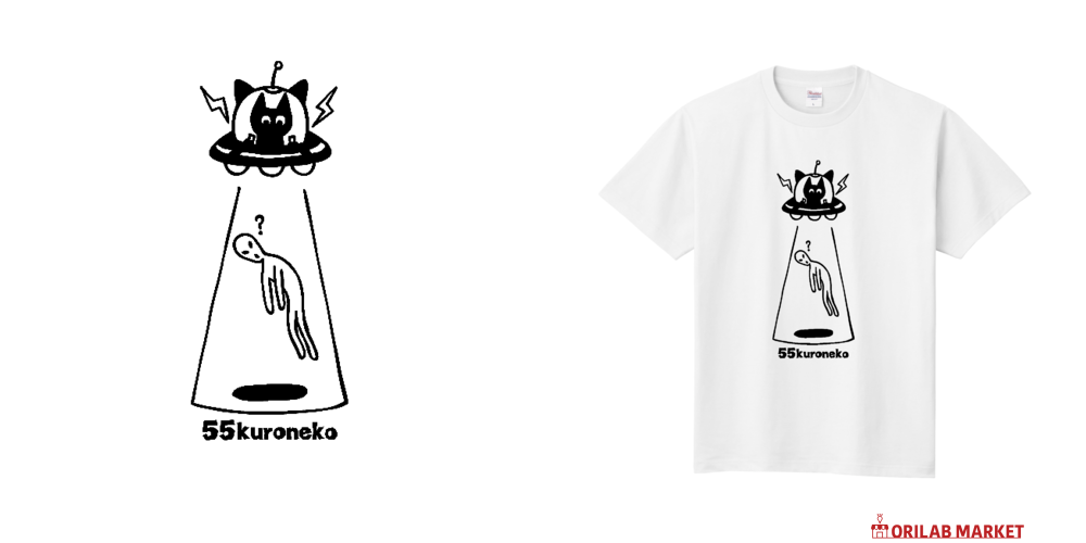 クロネコだって定番Tシャツの商品購入ページ｜クリエイターの