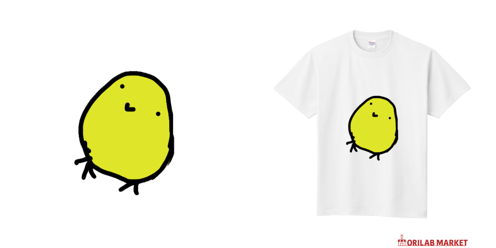 ひよこ ひよこキッズTシャツの商品購入ページ｜クリエイターのオリジナル