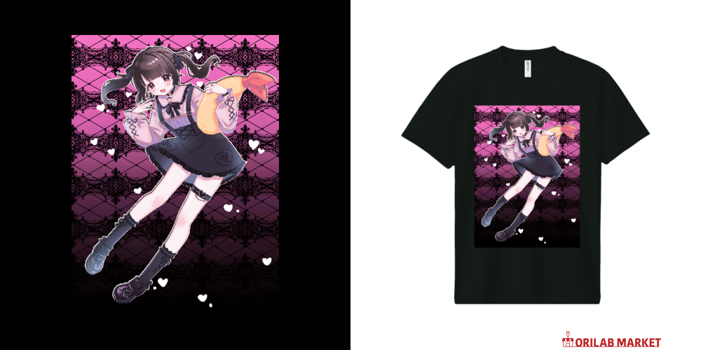 未開封 おもちもなか 地雷系メルリリちゃん Tシャツ XLサイズ 限定 5Lあり）地雷系おいとまちゃんTシャツ Tシャツ｜おいとまちゃん