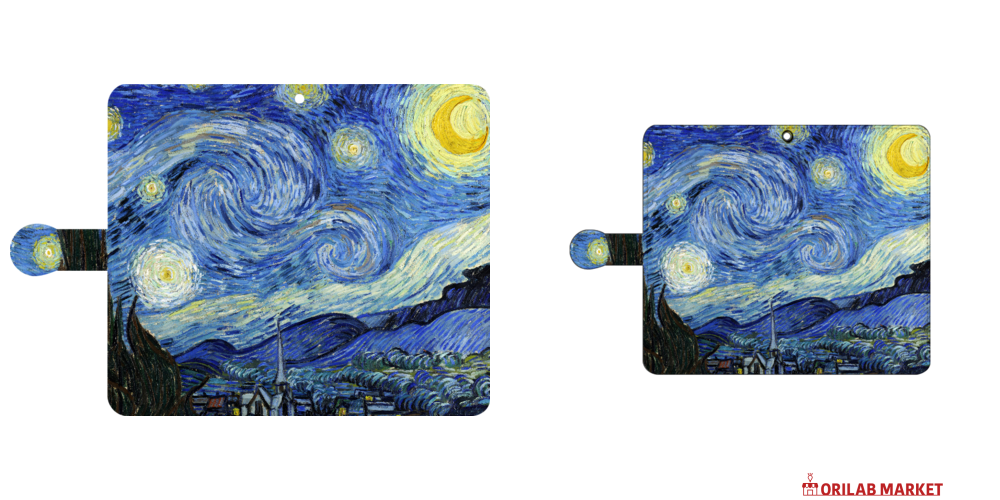 星月夜 ゴッホ手帳型ベルト付きアンドロイドLの商品購入ページ