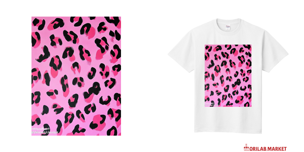 レオパード ピンク定番Tシャツの商品購入ページ｜クリエイター