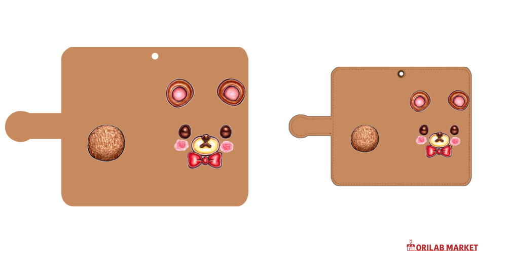 限りなくクマちゃんのお顔ʕ•ᴥ•ʔ手帳型ベルト付きアンドロイドSの商品