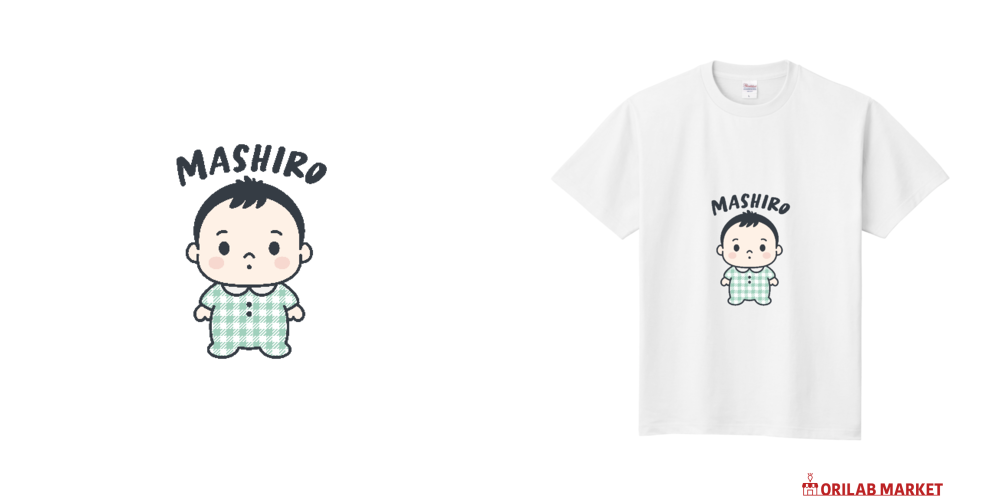 ましろ縁なし Tシャツ｜ましろん - オリラボマーケット