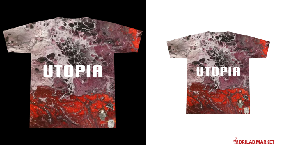 夕立の悪魔フルグラTシャツ全面インクジェットTシャツ(XL)の商品購入