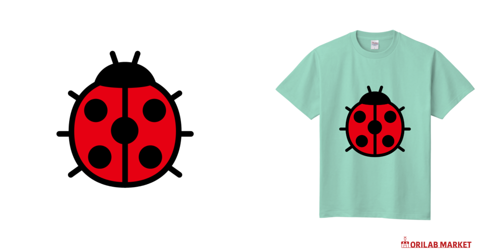 てんとう虫 Tシャツ｜いたちょん - オリラボマーケット