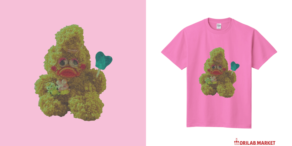 オリジナルぬいぐるみプリントグッズ Tシャツ｜武井怜 - オリラボ