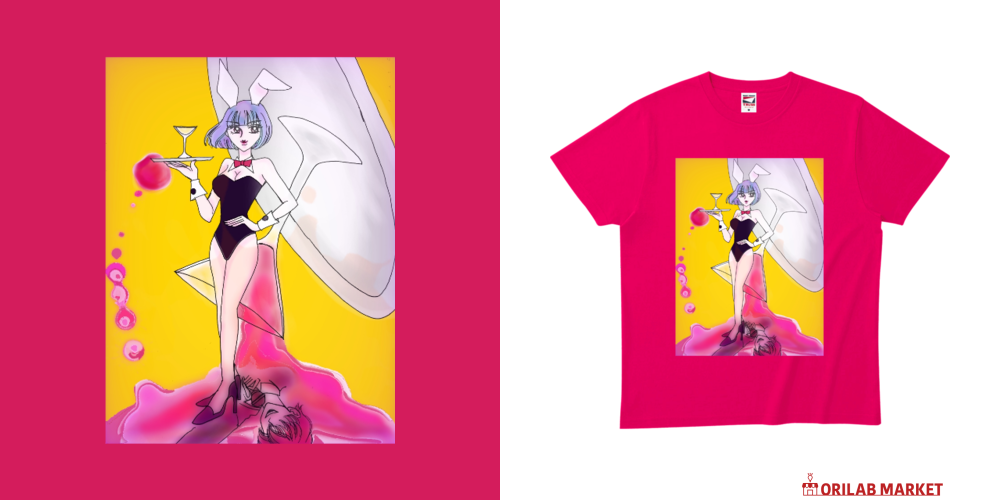 バニーガール Tシャツ♡ Tシャツ｜ane3 - オリラボマーケット
