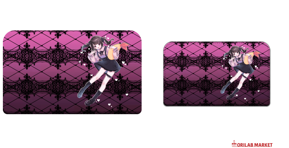 地雷系おいとまちゃんポーチスクエアレザーポーチの商品購入ページ