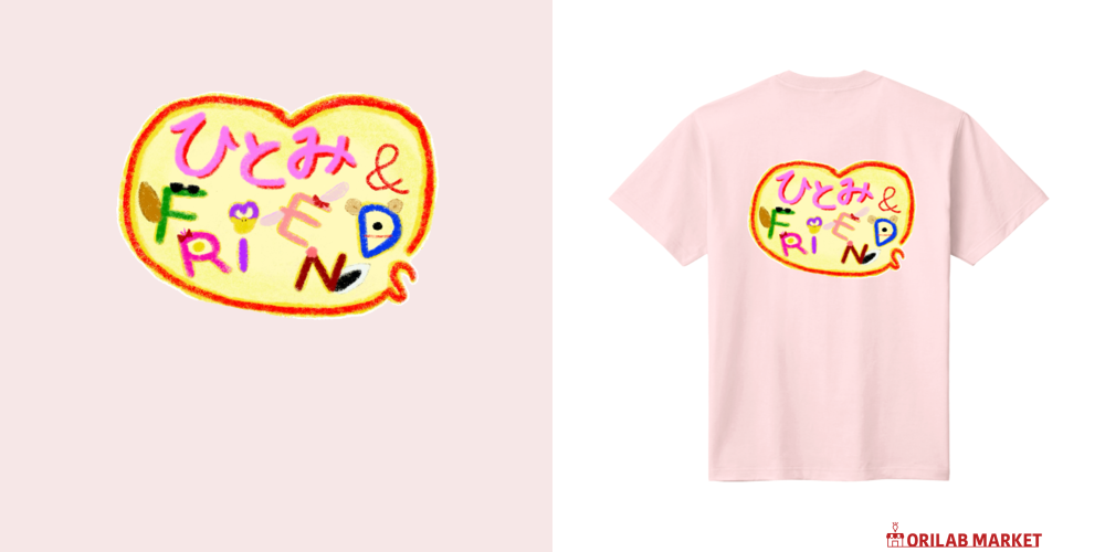 ひとみ&FriendsオリジナルTシャツ【ひとみ】定番Tシャツの商品購入