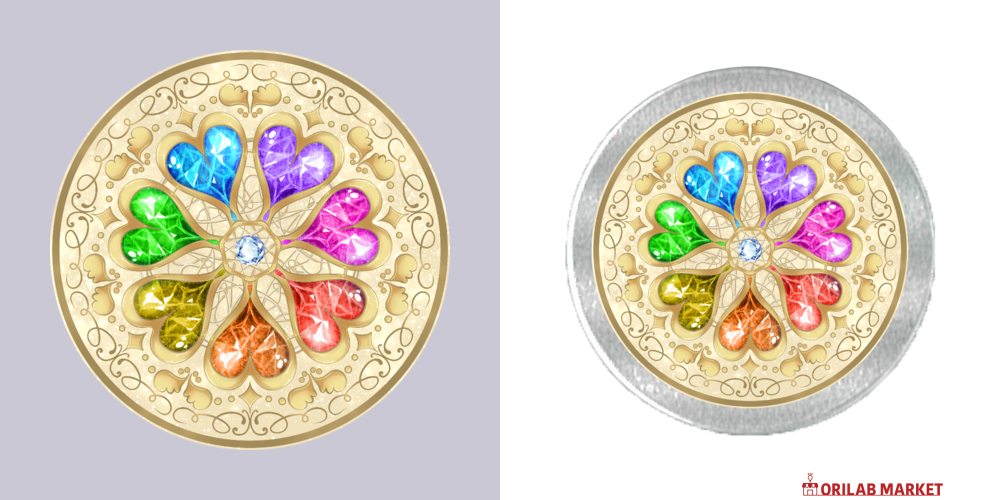 なないろの魔法少女のコンパクト風アルミ缶 缶ケース｜ファンシー