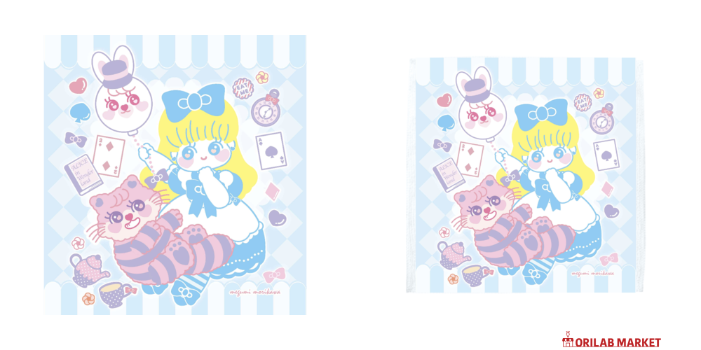 童話展のアリスソフトタッチミニタオルの商品購入ページ｜クリエイター