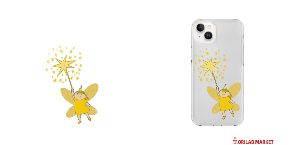 天使ちゃん iPhoneクリアケース｜きなこもち - オリラボマーケット