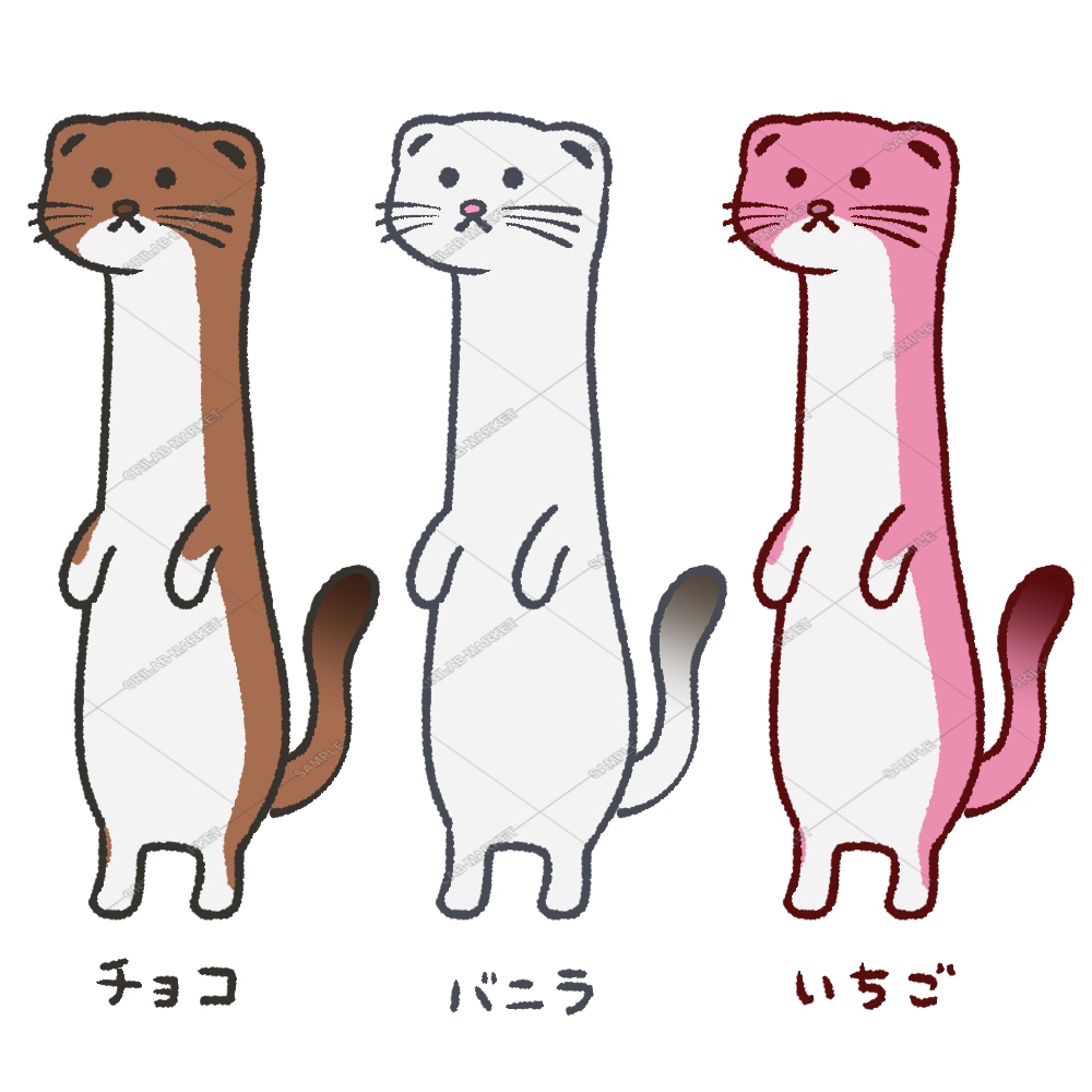三色オコジョ