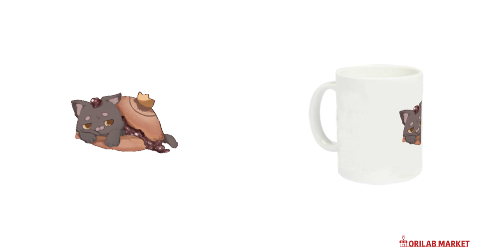 ぽてぽてねこちゃま どら焼き定番マグカップの商品購入ページ