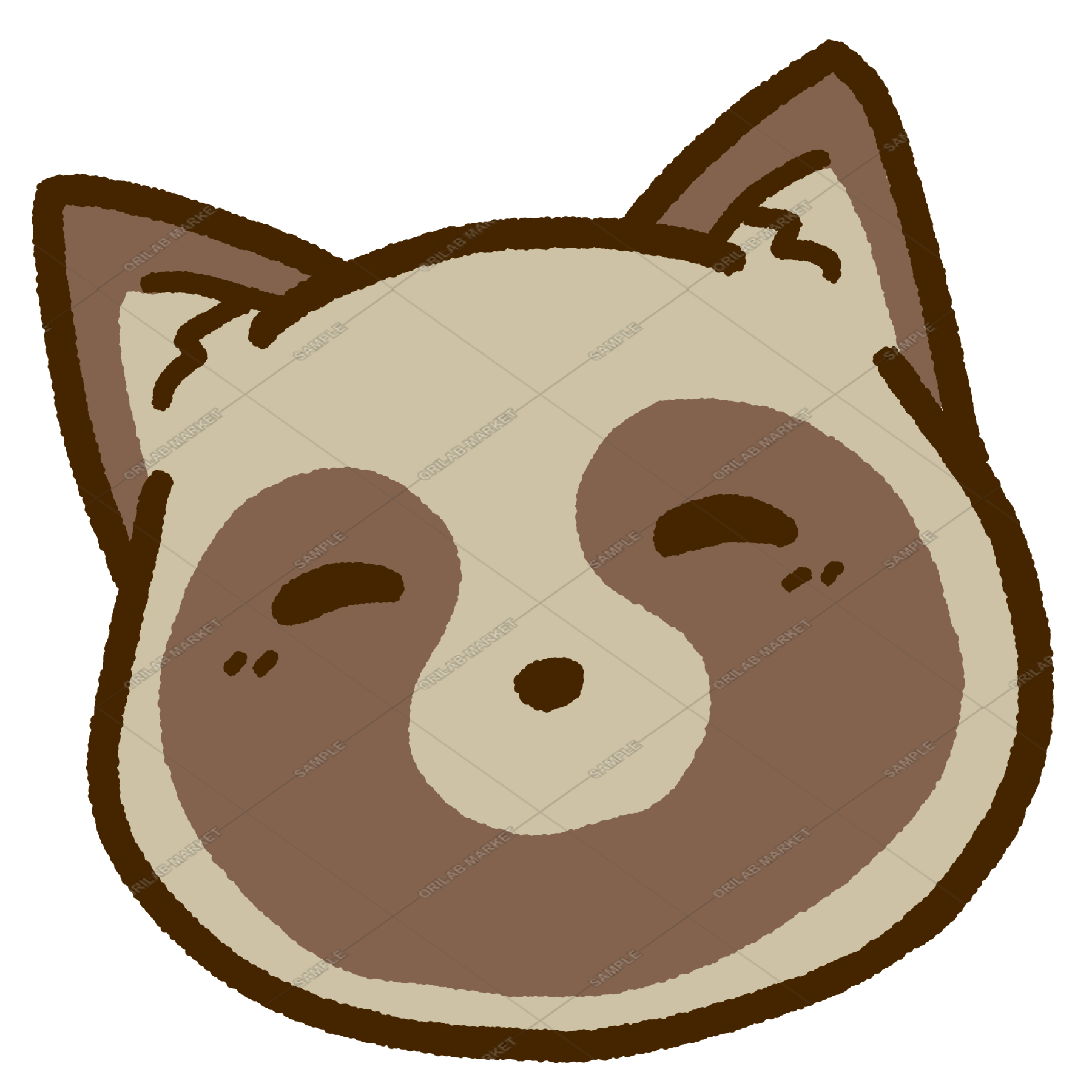 にこにこフェイスたぬき