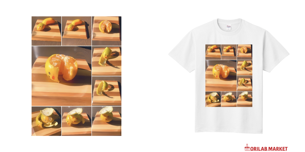 みかんの影定番Tシャツの商品購入ページ｜クリエイターのオリジナル