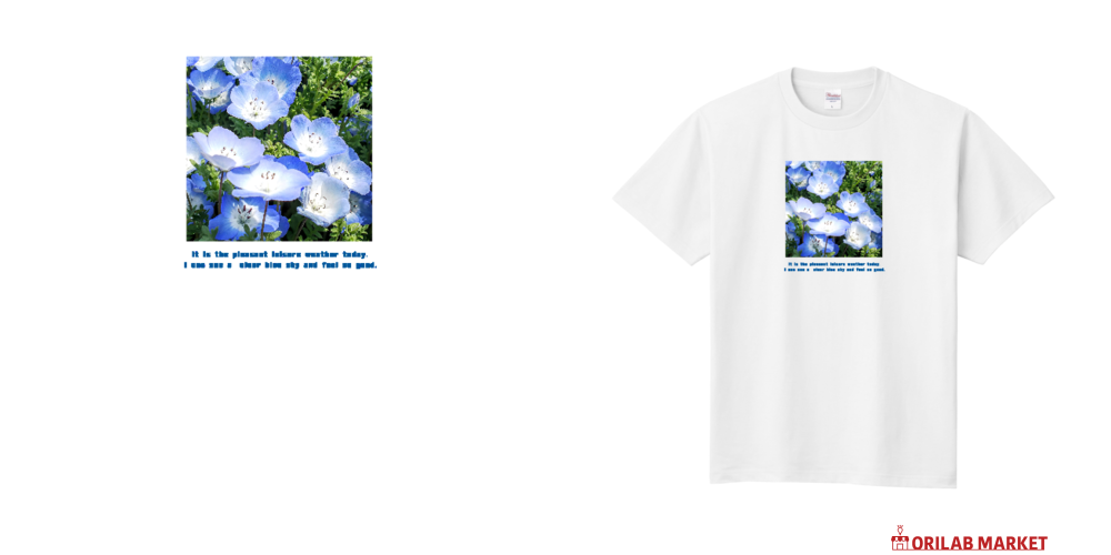 ネモフィラTシャツ定番Tシャツの商品購入ページ｜クリエイターの