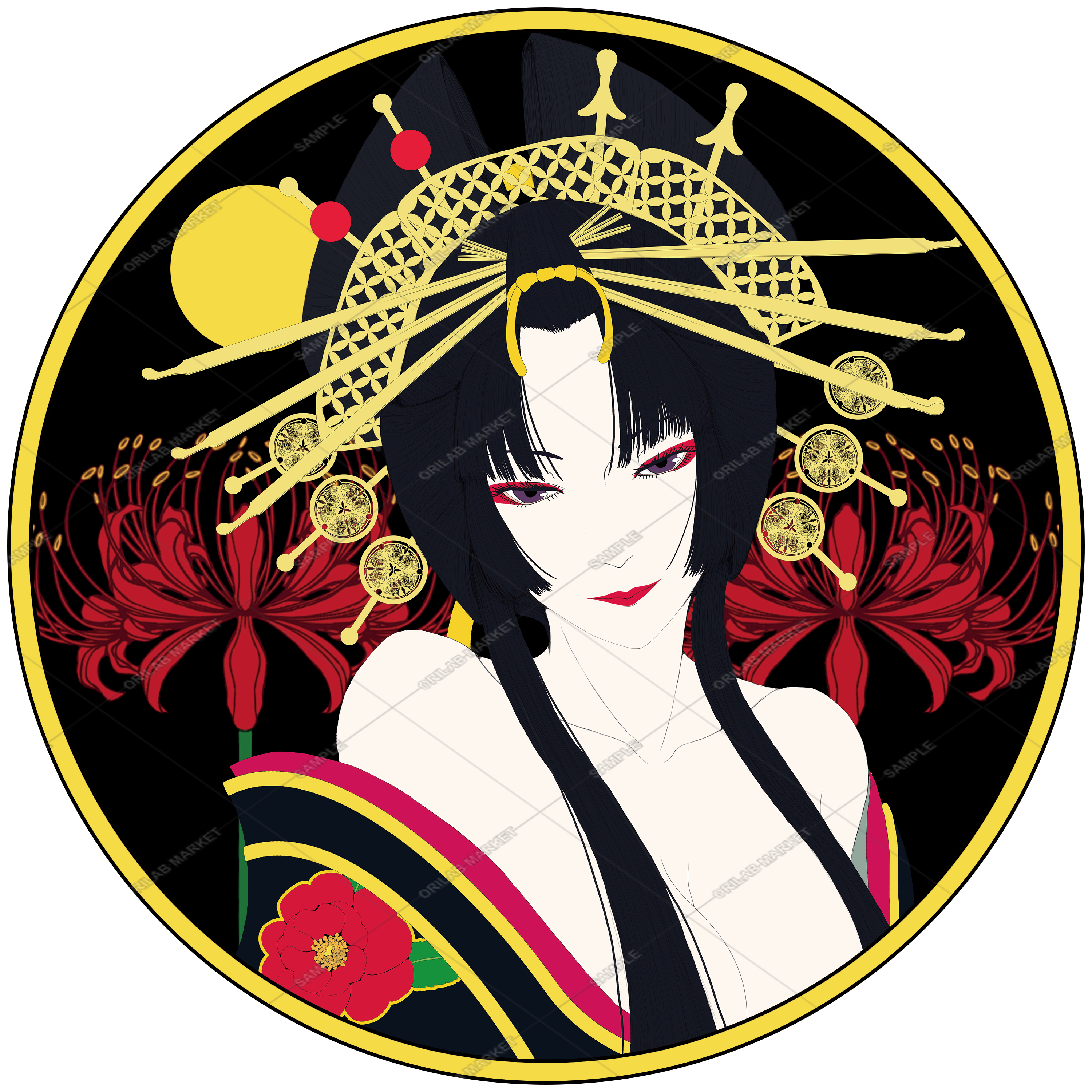 花魁 ロゴ風