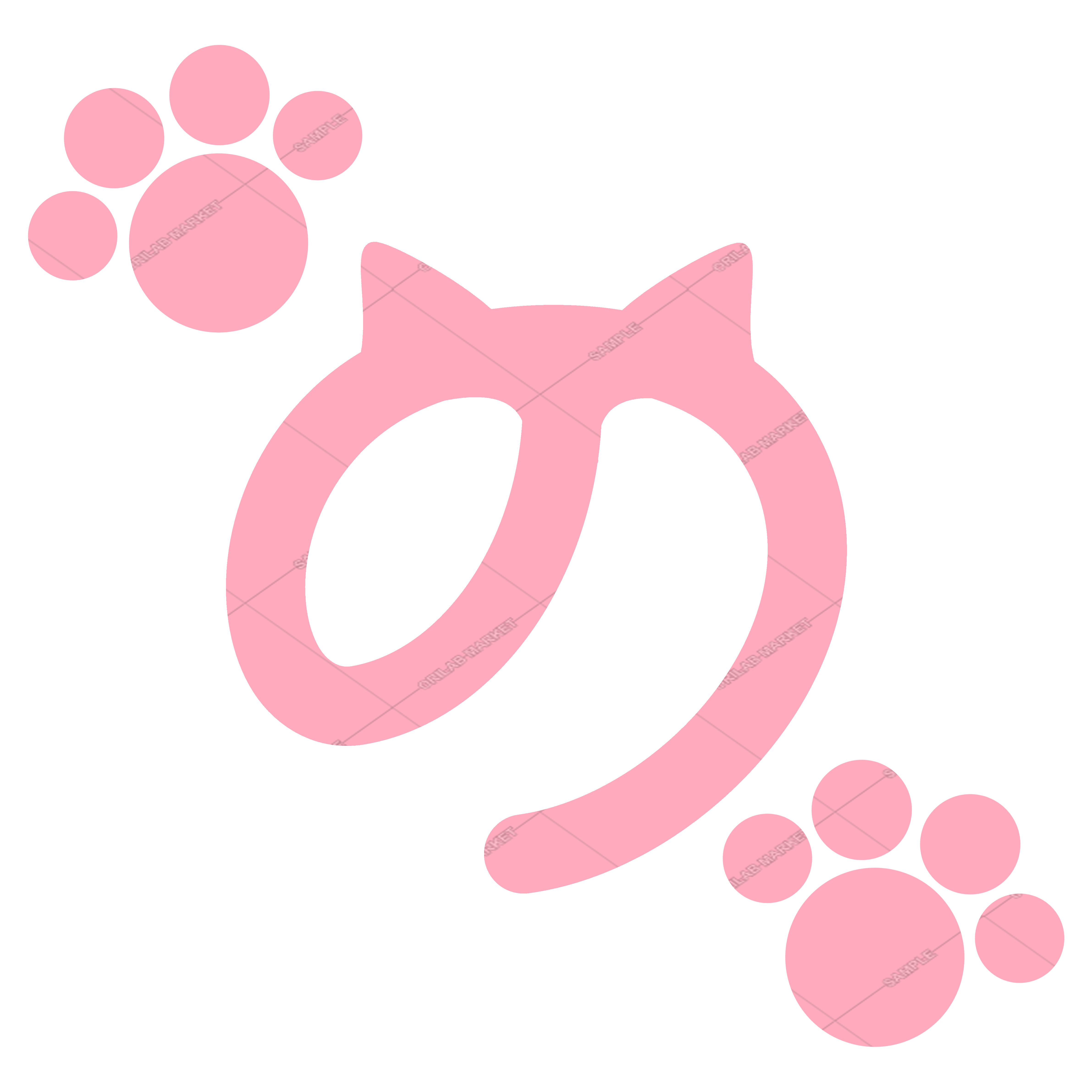 ののすけ 肉球 ピンクイラスト登録