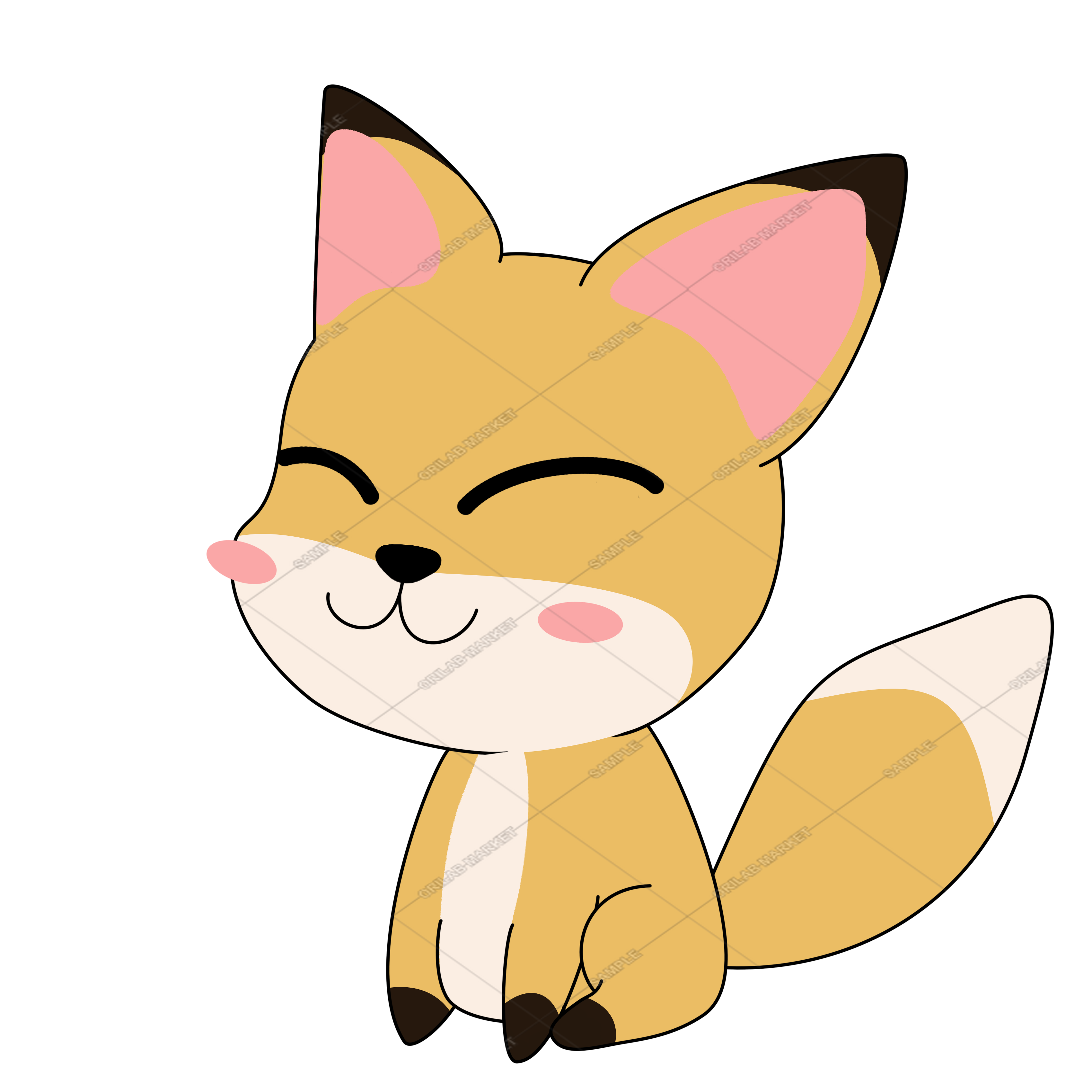きつねさんイラスト登録