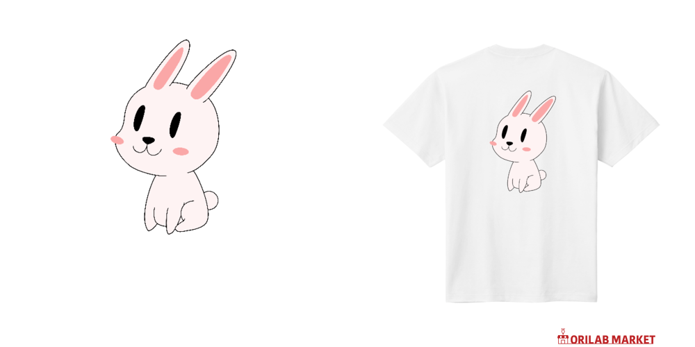 うさぎさん定番Tシャツの商品購入ページ｜クリエイターのオリジナル
