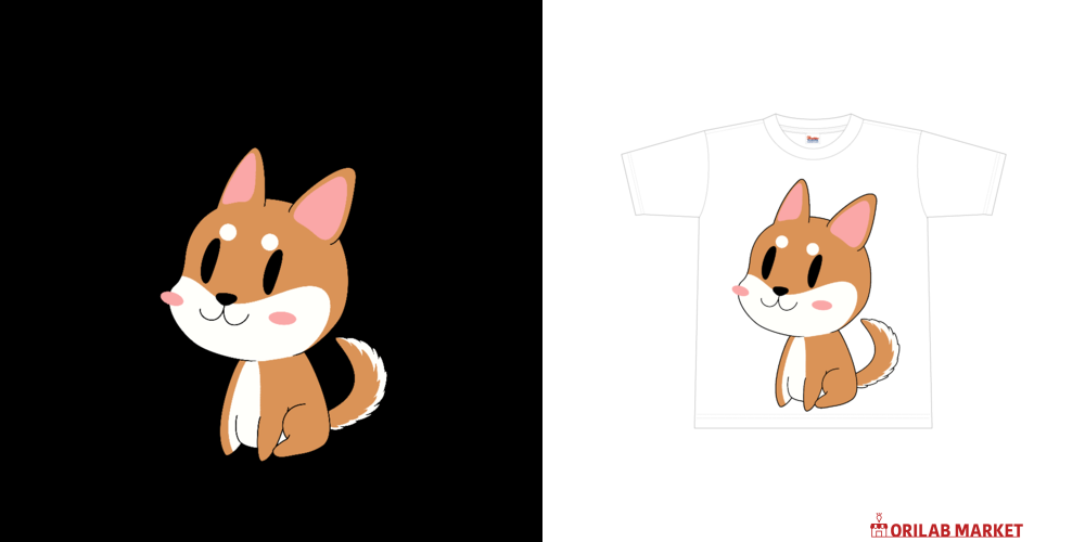 いぬさん全面インクジェットTシャツ(L)の商品購入ページ｜クリエイター