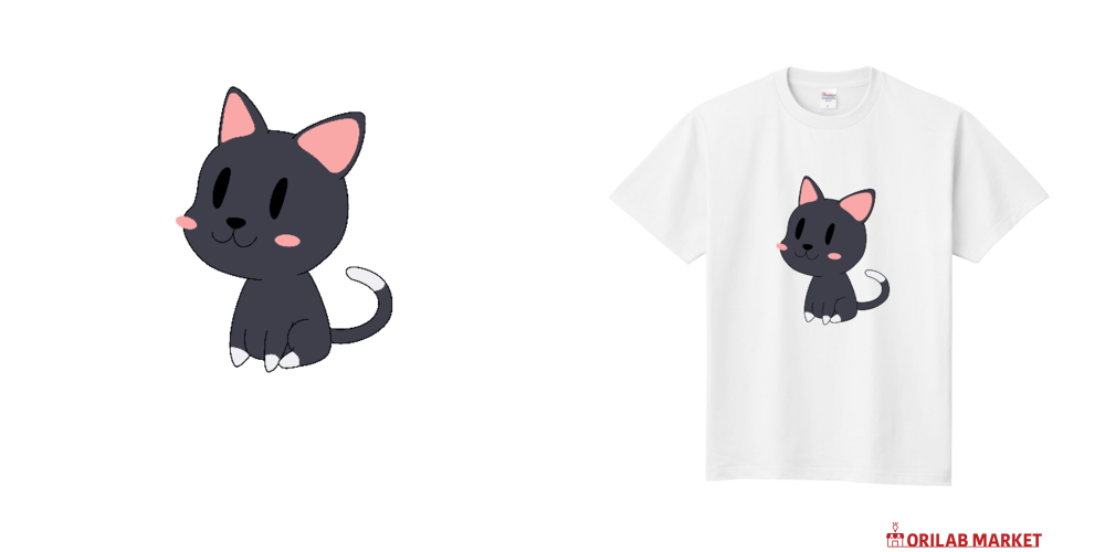 ねこさん定番Tシャツの商品購入ページ｜クリエイターのオリジナル