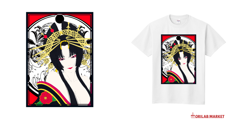 花魁定番Tシャツの商品購入ページ｜クリエイターのオリジナルグッズ