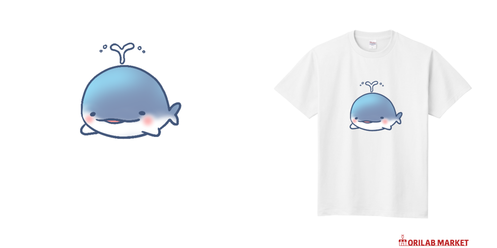 クジラ Tシャツ｜さくらかおり - オリラボマーケット