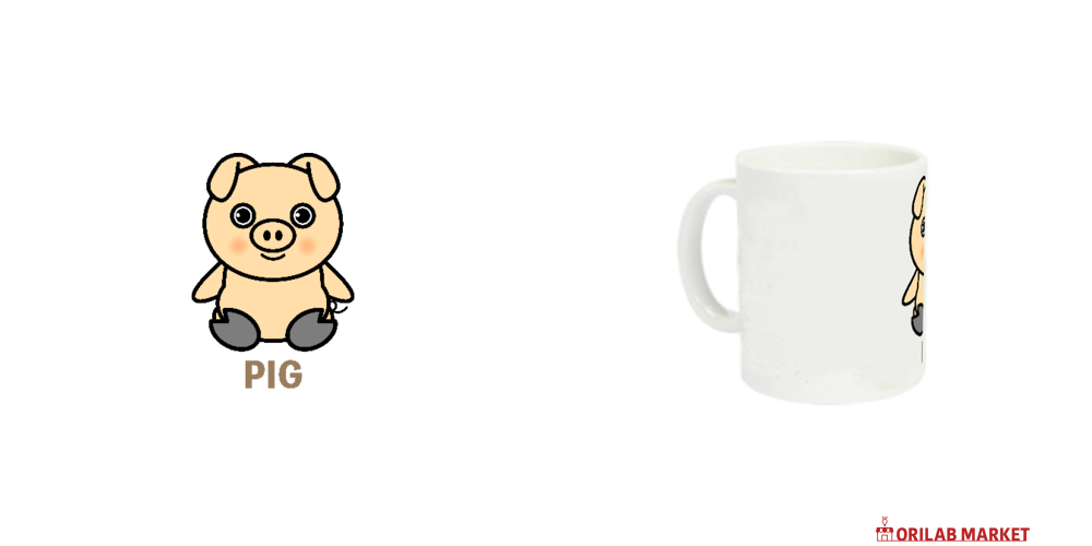 ザ・pig! 可愛い豚さんのデザイン定番マグカップの商品購入ページ
