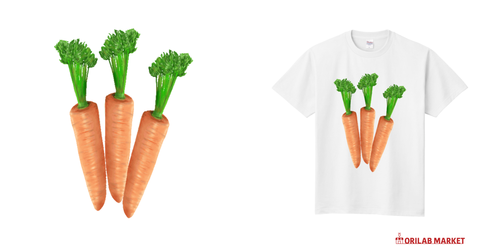 ザ・にんじん定番Tシャツの商品購入ページ｜クリエイターのオリジナル