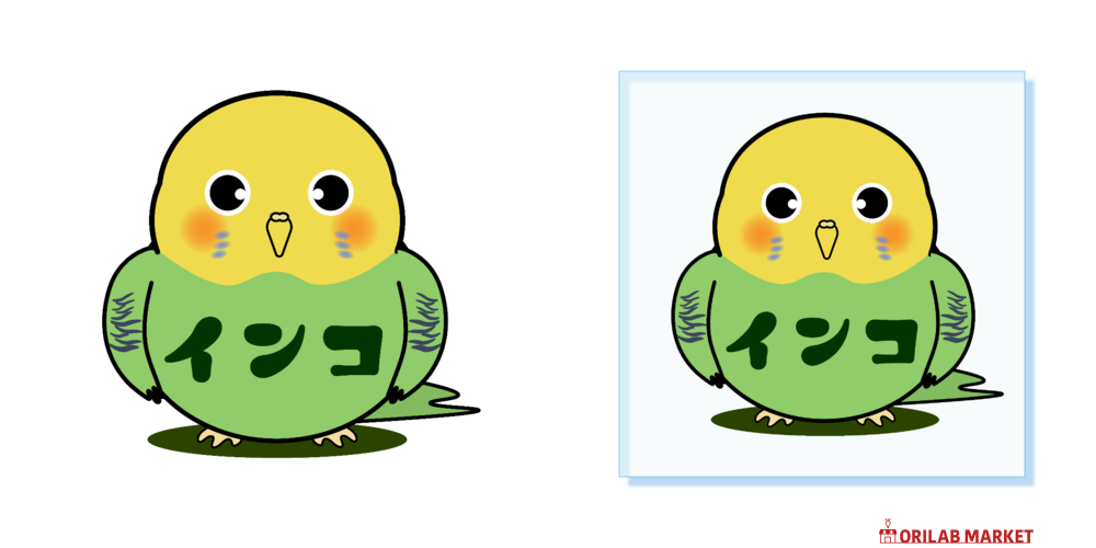 可愛いインコちゃん パネル｜チコデザ - オリラボマーケット