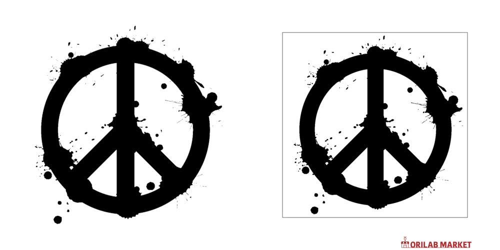 DRIPPING PEACE MARK パネル｜DRIPPED -ドリップド- - オリラボマーケット