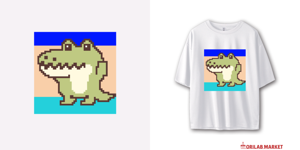 ワニ（ドット） キッズ・ベビー｜achu - オリラボマーケット