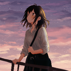 逆光の女の子