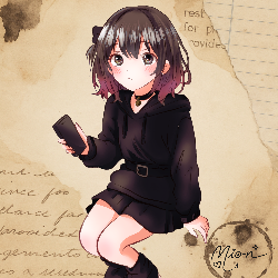 スマホの女の子