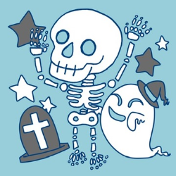 ハロウィンのスケルトン