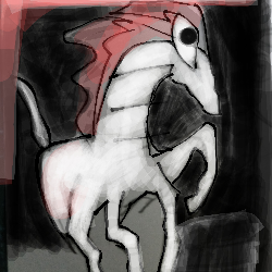 white horse　白馬