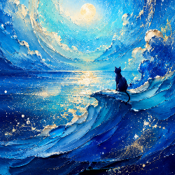 月夜の青い海～Moonlit Blue Ocean～