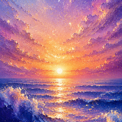 夕暮れの青い海 ～Twilight Blue Ocean～